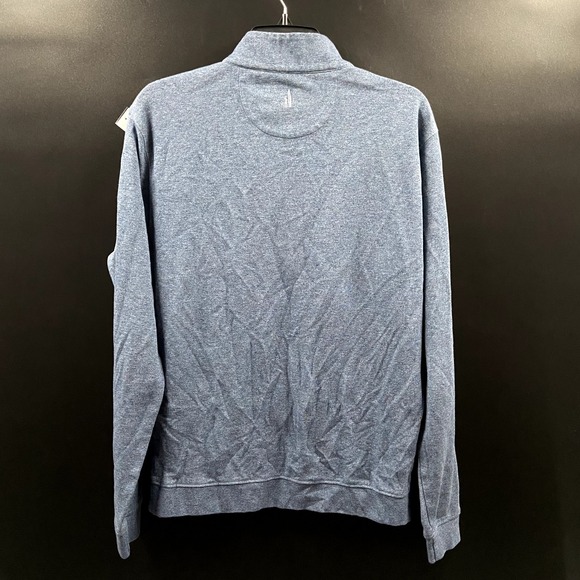 Johnnie-O Sweatshirt Mens Medium Blue ‎ 1/4 Zip Performance Pullover Stretch - Picture 2 of 7